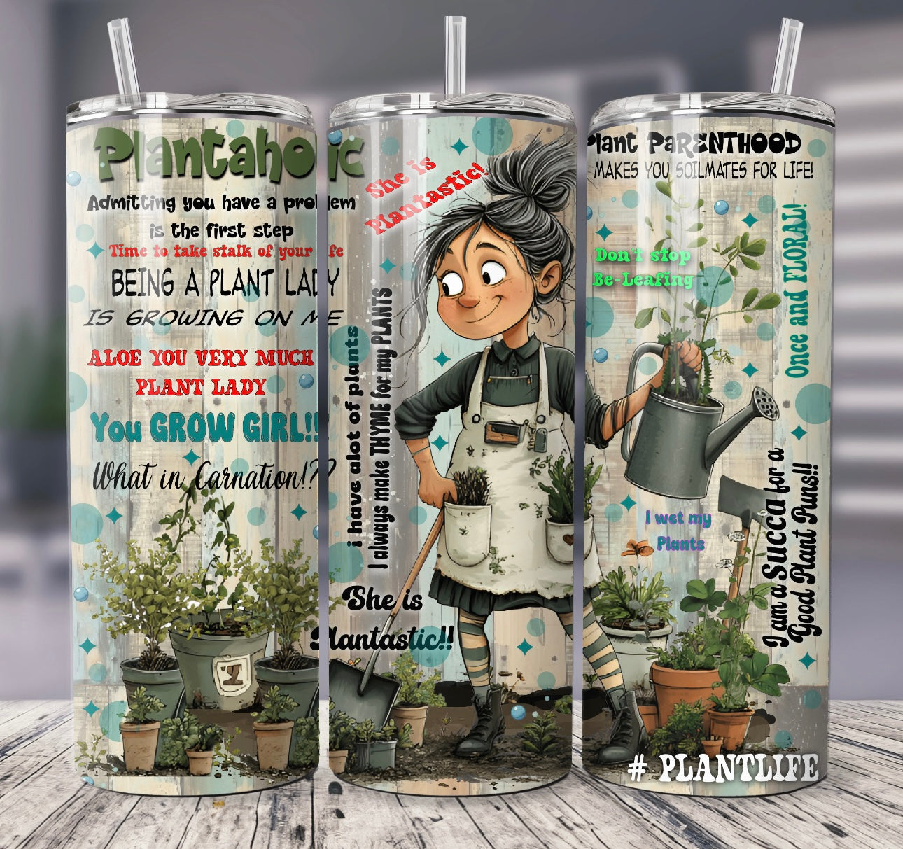 Plantaholic tumbler