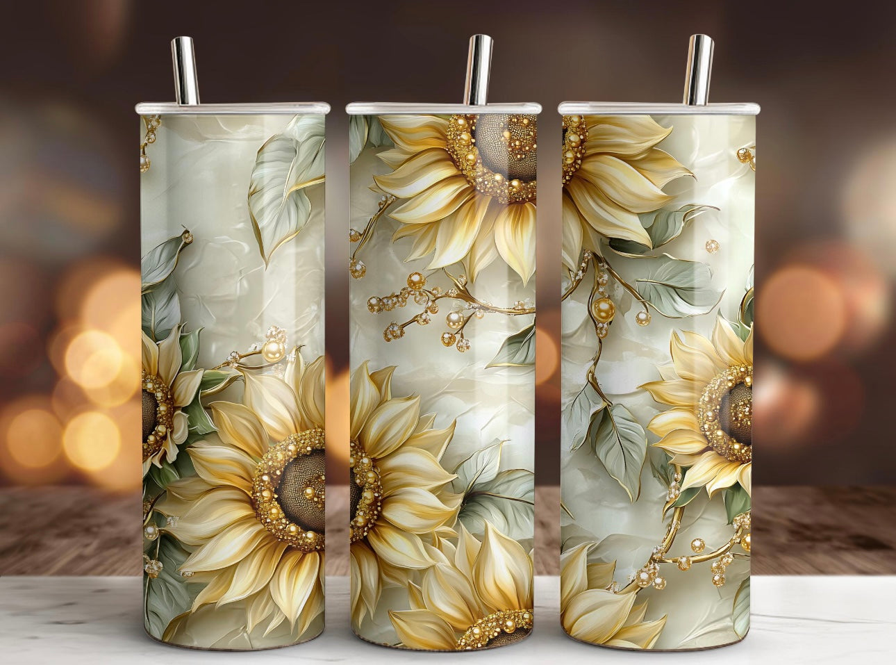 Sunflower tumbler