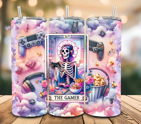 The gamer tarot card tumbler