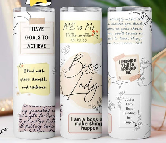 Boss lady inspiration tumbler