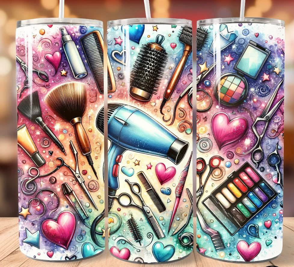 Heart hairdresser tumbler