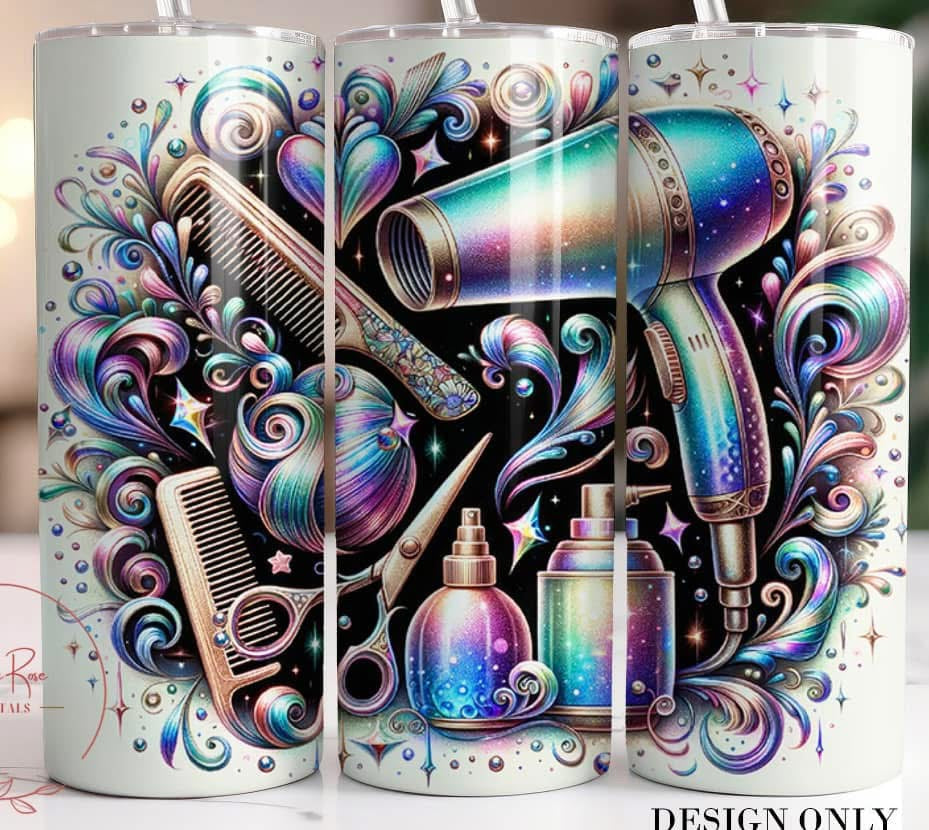 Metallic Hairdresser tumbler