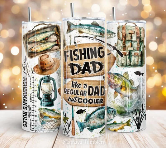 Fishing dad tumbler